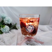 【禮物首選】歐式花藝燭台(含茶蠟一顆)-紅玫瑰
